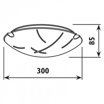 RADIANT CEILING LIGHT 2XE27 300MM