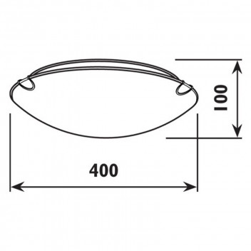 RADIANT CEILING LIGHT 3XE27 400MM