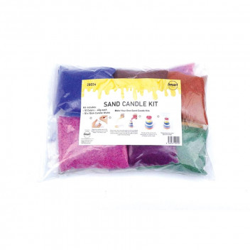 CANDLE SAND KIT 10 COLOURS WITH 10 WICKS