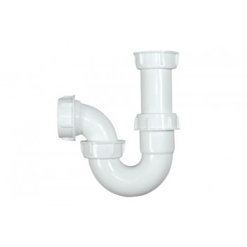 BRESCIA SHOWER PVC TRAP P-TRAP WHITE 40MM
