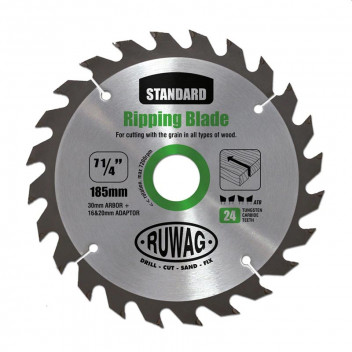 RUWAG PROFI TCT CIRCULAR SAW BLADE FOR WOOD Z24 185MM