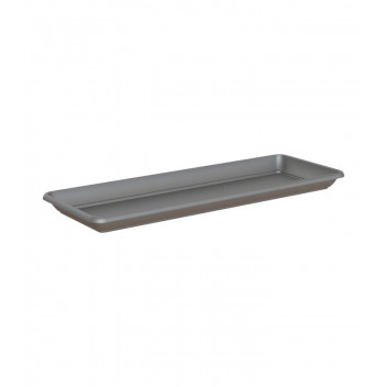ARTEVASI VENEZIA RECTANGULAR ANTHRACITE PLASTIC SAUCER 40CM