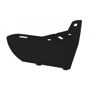 BLACK MACHENZIE COUCH LEG 115MM