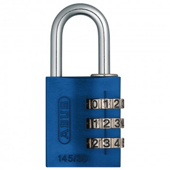 ABUS BLUE COMBINATION BLISTER PADLOCK 30MM