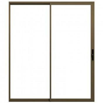 BRONZE ALUMINIUM SLIDING DOOR WITH CYLINDER LOCKSET INCLUDED 1500X2100MM