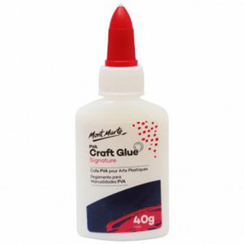 CRAFT PVA GLUE 40G DRIES CLEAR, SUITABLE FOR PAPER, WOOD, AND FABRIC