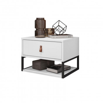 WALL MOUNTED WHITE NIGHT STAND