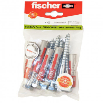 FISCHER SCREW AND PLUG DUOPOWER 12X60