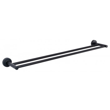 BLUTIDE GINGER BLACK DOUBLE TOWEL RAIL 600MM