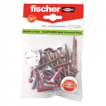 FISCHER DUOPOWER SCREW AND PLUGS 12PP.