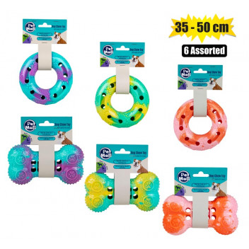 PETMALL DOG TOY BONE/RING 35-50CM