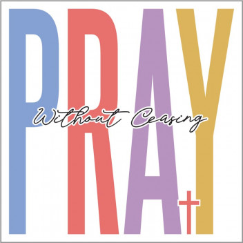 PRAY WITHOUT CEISING VINYL CRAFT UV DTF STICKER