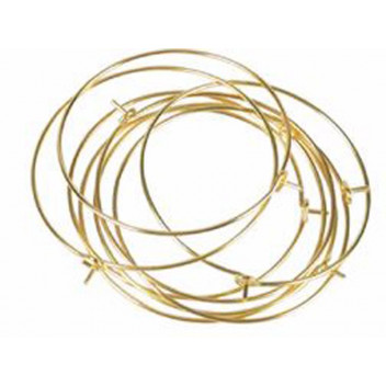 GOLD CRAFT HOOP EARRING 3CM 4PIECE