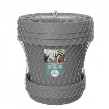 SEBO HIGHVELD STORM PLASTIC POT AND SAUCER SET 15CM