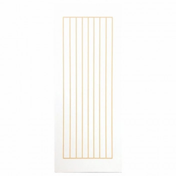 SWARTLAND GROOVES VERTICAL INTERIOR WHITE WOOD EMBOSSED DOOR 813X2032MM