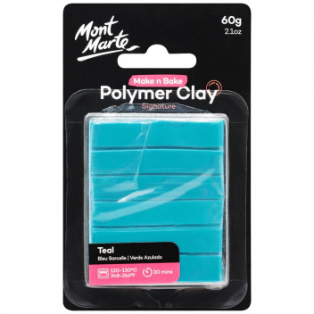 MAKE N BAKE TEAL POLYMER CRAFT CLAY