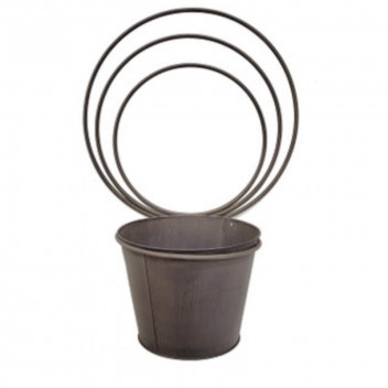 CIRCLES WALL PLANT HOLDER 35X19X49CM