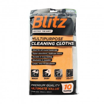 BLITZ MULTIPURPOSE CLOTH 10PACK