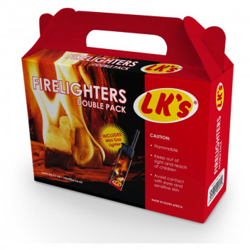 LKS 2 PER PACK BRAAI FIRELIGHTER AND LIGHTER