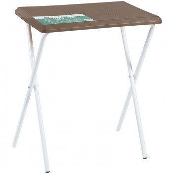 CAPPUCCINO CONTOUR POLYPROPYLENE FOLDING TABLE 380X635X520MM