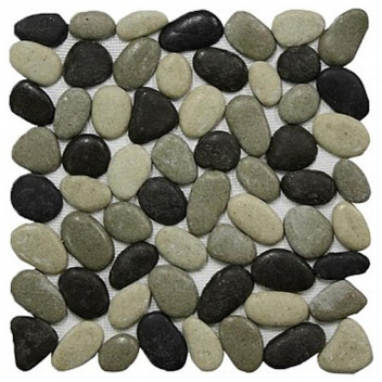 BLACK RIVER PEBBLE TILE 300MM