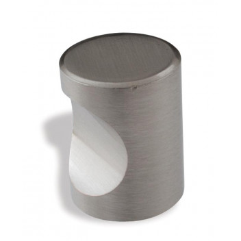 BRUSHED NICKEL CYLINDER KNOB 20MM