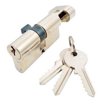 CYLINDER EURO TURN KNOB  J501NPCLAM NICKEL PLATED 60MM   JAGUAR