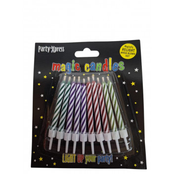 MAGIC MIX COLOUR CANDLE 7CM 10PER PACK