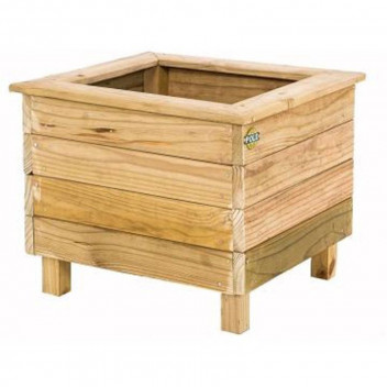 POLE YARD PLANTER WOOD BOX PAR 400X400MM