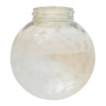 EUROLUX AMPER ICE GLASS BOWL LIGHT ONLY 160MM