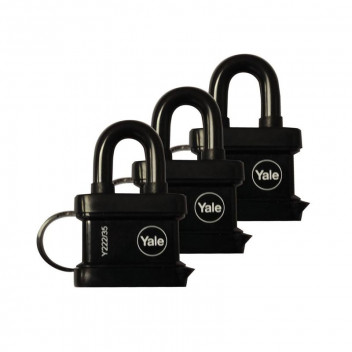 YALE TRAILER PADLOCK TRIO KA 35MM