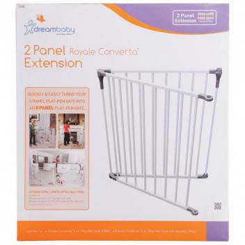 DREAMBABY ROYAL CONVERTA SET OF 2 GATE EXTENSION 126CM