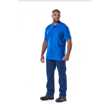 DROMEX ROYAL BLUE PIQUE KNIT GOLFER 2XLARGE