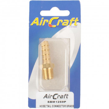 AIR CRAFT BRASS CONNECTOR HOSE TAIL 10MM