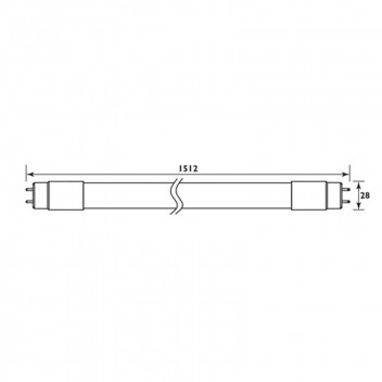 EUROLUX T8 5FT RETROFIT COOL WHITE LED TUBE 1500MM 24W