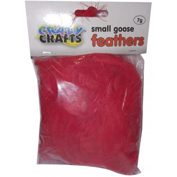 CRAFT GOOSE FEATHER RED SMALL