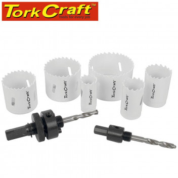 HOLESAW SET 9PC IN CASE BI-METAL