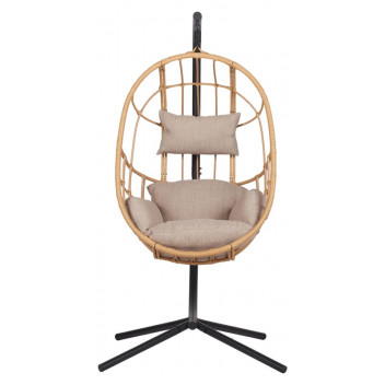 HANGING PATIO CROCUS CHAIR WITH CUSHION