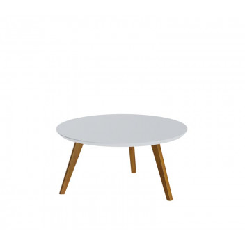 ROUND MATTE WHITE CLASSIC CENTRE TABLE