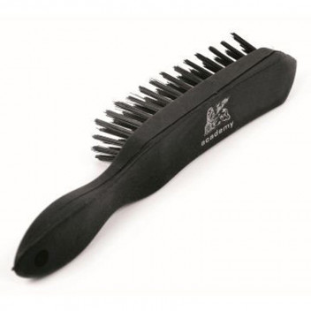 BRAZING BRUSH, PLASTIC SHAPED HANDLE, FINE WIRE