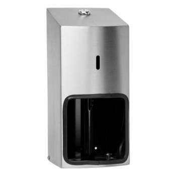 STAINLESS STEEL TOILET PAPER 2 ROLL DISPENSER