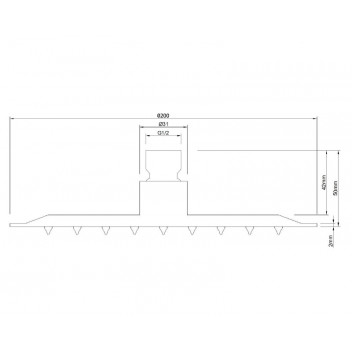 BREVIK SHOWER HEAD ROUND BLACK 200MM