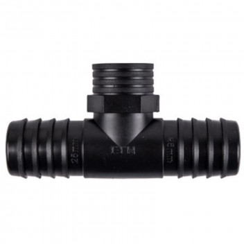 TEE REDUCE INSERT MALE NYLON BLACK 32MMX20MM