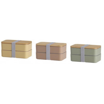 DOUBLE LAYER LUNCH BOX SET WITH CUTLERY