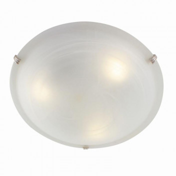 EUROLUX E27 WHITE BRASS AND CHROME CEILING LIGHT 3X60W 400MM