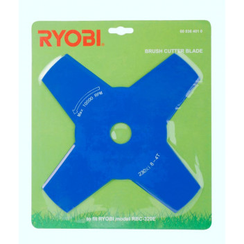 RYOBI BRUSH CUTTER BLADE 230X25.4X1.8MM 4TOOTH
