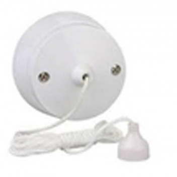 WHITE CEILING PULL SWITCH