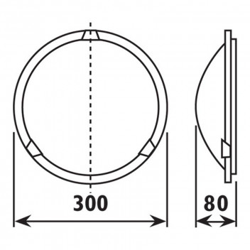 RADIANT LINES CEILING LIGHT 300MM 230V