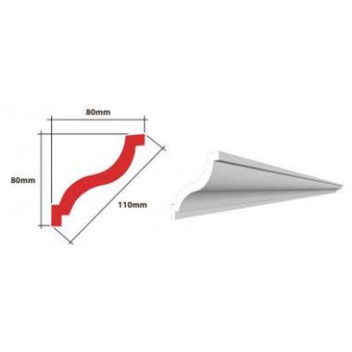 VENETIAN CORNICE EPS 80MM X 80MM X 110MM 4 X 2M PER PACK