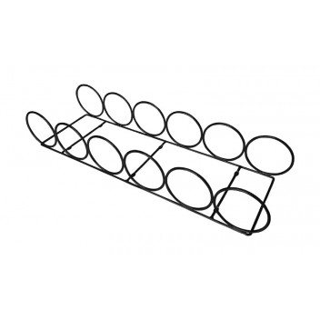 BLACK SLIME LINE 6 RING WINE RACK 5X195MM